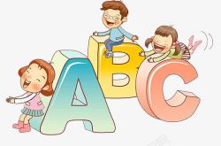abc矢量字母ABC高清图片
