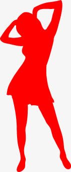 红色美女剪影健身DM宣传单png免抠素材_新图网 https://ixintu.com dm 健身 剪影 宣传单 红色 美女