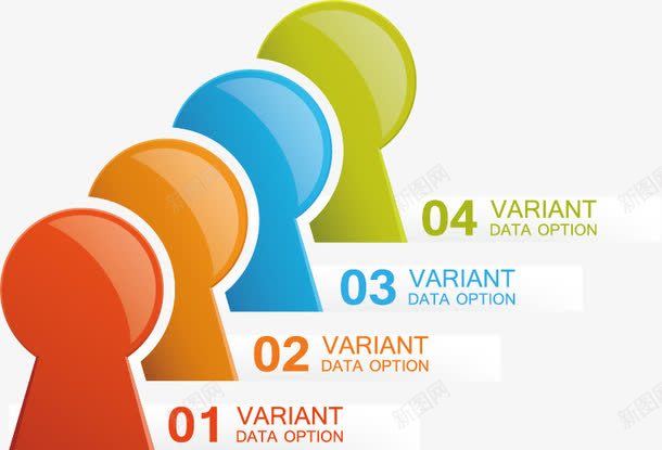 水晶图表矢量图eps免抠素材_新图网 https://ixintu.com ppt元素 数字 步骤 流程图 矢量图