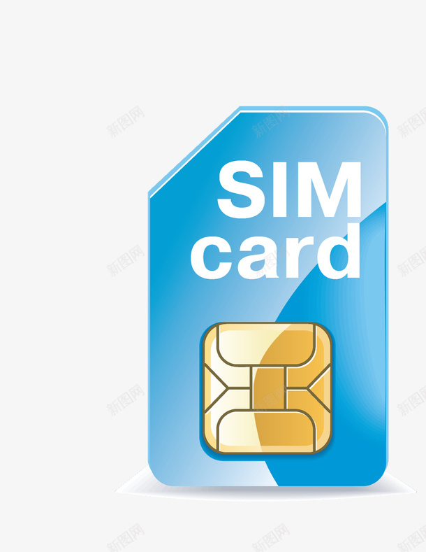 手绘卡通手机SIM卡png免抠素材_新图网 https://ixintu.com 8gb SIM卡 sim 储存 手机内存卡 手机卡 数码 芯片 通讯 配件