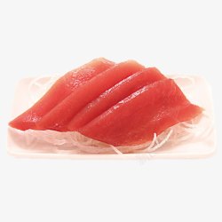红色鱼片产品实物极品金枪鱼刺身高清图片