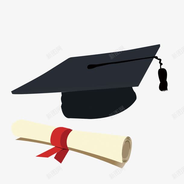 我们毕业啦png免抠素材_新图网 https://ixintu.com 博士帽 大学毕业 帽子 毕业 毕业季 毕业证 证书