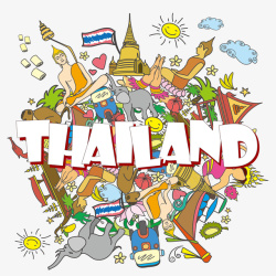 精美插图泰国旅游精美插图高清图片