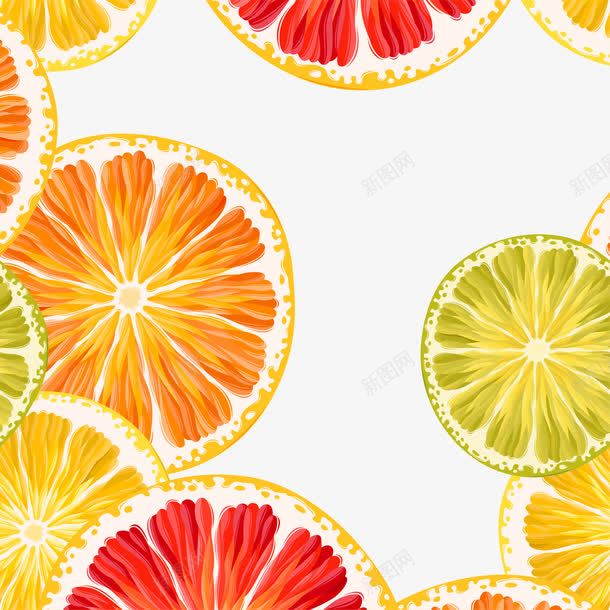 橙色简约柠檬背景png免抠素材_新图网 https://ixintu.com 免抠PNG 果实 柠檬 橙色 水果 简约 背景 边框纹理
