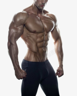 黑色肌肤运动男秀身材线条高清图片