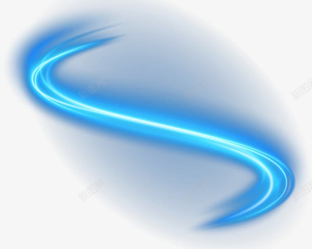 蓝色科技线条png免抠素材_新图网 https://ixintu.com 矢量线条 科技 科技线条 线条 蓝色 装饰光效 装饰图案
