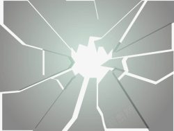 游戏弹孔透明暗色玻璃块状破裂弹痕矢量图高清图片