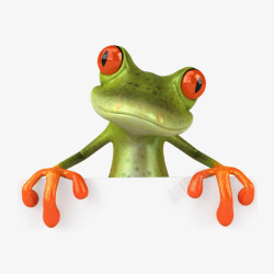 旅行青蛙风格绿色卡通青蛙元素高清图片