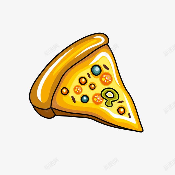 图手绘美味披萨png免抠素材_新图网 https://ixintu.com 免抠图 卡通 可口 好吃 手绘 披萨 美味食物 零食
