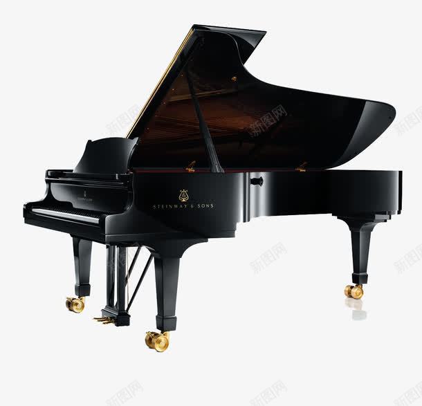 黑色钢琴png免抠素材_新图网 https://ixintu.com sons steinway 三角钢琴 手工制作 文化艺术 白底 舞蹈音乐 钢琴 音乐 高级木料 黑色