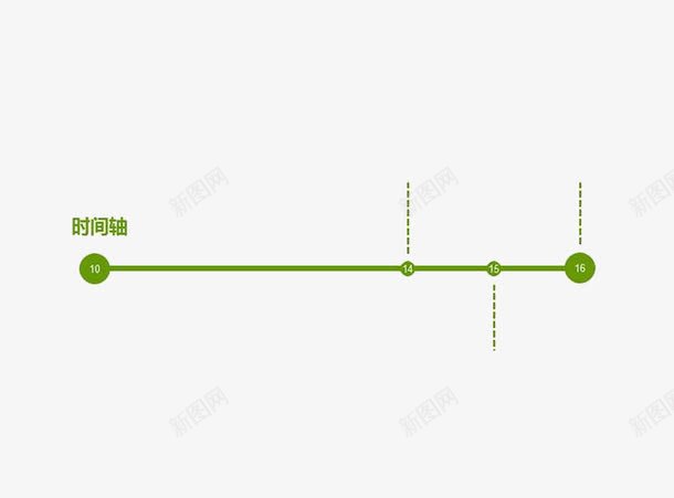 绿色线条图标png_新图网 https://ixintu.com 按钮 时间表 横向 活动时间轴 节点