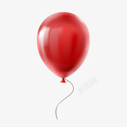 手绘海浪红色气球手绘创意图矢量图高清图片