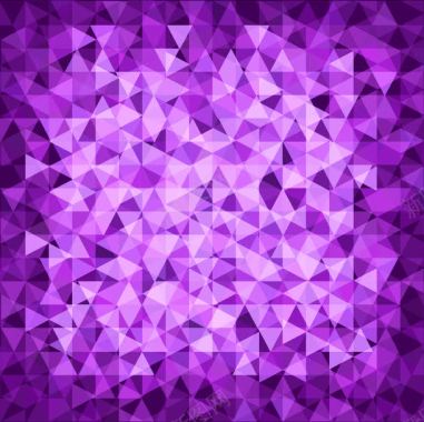 紫色梦幻三角形背景背景