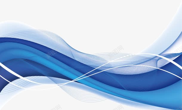 蓝色曲线案png免抠素材_新图网 https://ixintu.com 动感线条 彩色 曲折 曲线 流线 流线型图案 流线型海报 线条 蓝色曲线
