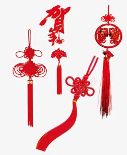 红结绳中国结高清图片