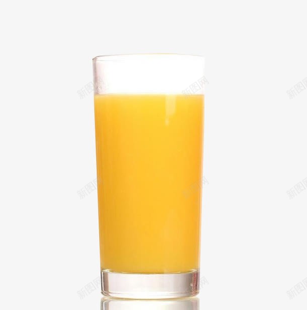 一杯橙汁png免抠素材_新图网 https://ixintu.com 橙汁 饮料 黄色