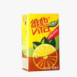 纸盒维他柠檬茶素材