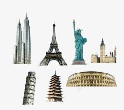 比萨铁塔欧洲著名建筑高清图片