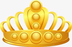 黄色简约皇冠装饰图案素材