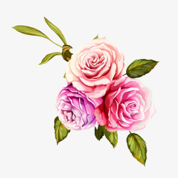 质感玫瑰花素材情人节玫瑰花案矢量图高清图片
