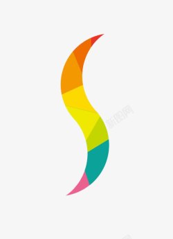 不打针不吃药渐变色曲线减肥logo图标高清图片