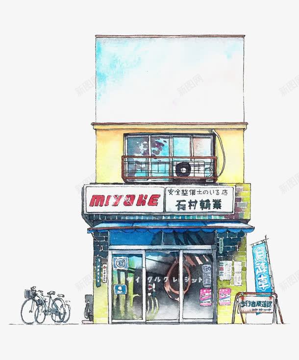 街景建筑物png免抠素材_新图网 https://ixintu.com 商铺 日系 杂货铺 海报装饰 潮流元素