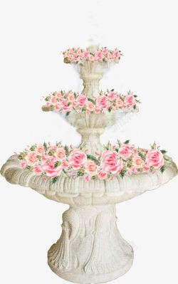 婚礼鲜花喷泉素材