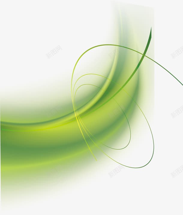 绿色动感线条png免抠素材_新图网 https://ixintu.com 动感线条 科技画册设计 科技线条 绿色线条