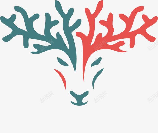 创业图标png_新图网 https://ixintu.com LOGO 卡通 鹿头 鹿头像 鹿头海报