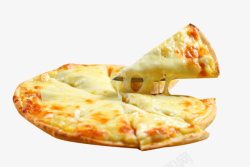 披萨切块切块的榴莲披萨高清图片