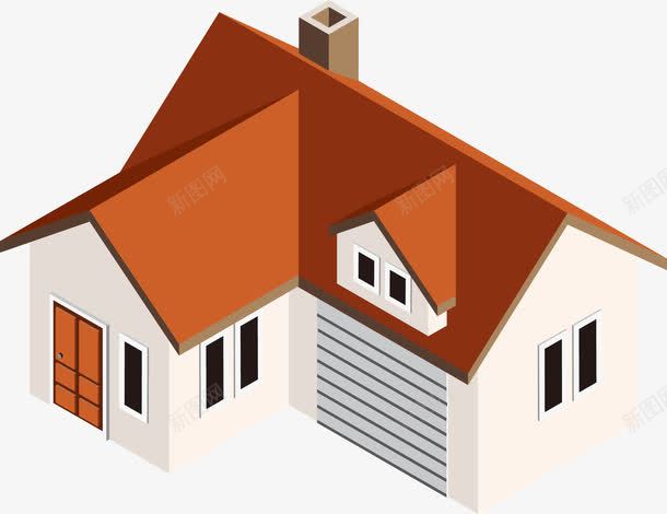 手绘3D房子png免抠素材_新图网 https://ixintu.com 3D 房子 房屋 手绘 立体