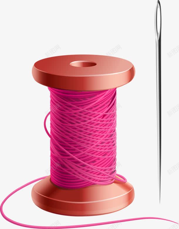 手绘缠绕线png免抠素材_新图网 https://ixintu.com 紫色 线条 缠在圆柱上的丝线 装饰 针线