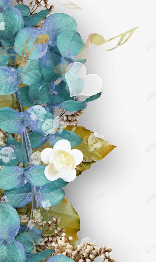 鲜花框装饰png免抠素材_新图网 https://ixintu.com 背景 花卉 装饰 边框 鲜花 鸟语花香