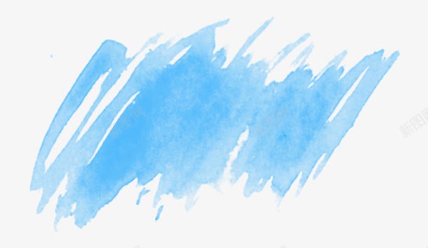 蓝色水彩喷绘涂鸦png免抠素材_新图网 https://ixintu.com 天蓝色 水彩 水彩蓝色 简约