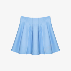 蓝色制服淡蓝色夏日可爱小短裙高清图片