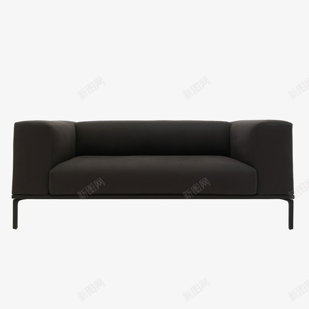黑色的简约时尚沙发png免抠素材_新图网 https://ixintu.com 个性 产品实物 创意 家居 时尚 深色 现代家具 简单 简约