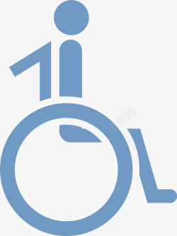 医院的残疾人标志素材