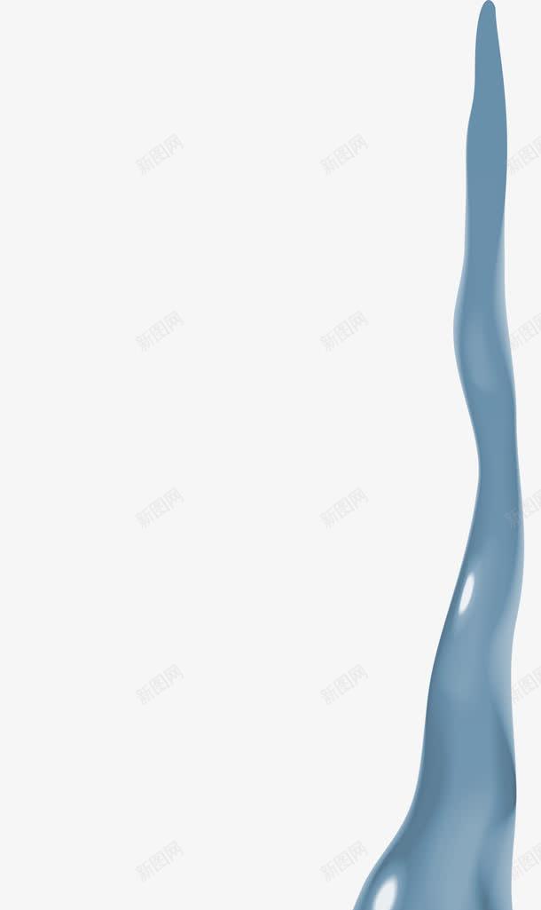 蓝色简约水滴png免抠素材_新图网 https://ixintu.com 图案 水滴 水珠 流体 流水 液体 清新 简约 蓝色