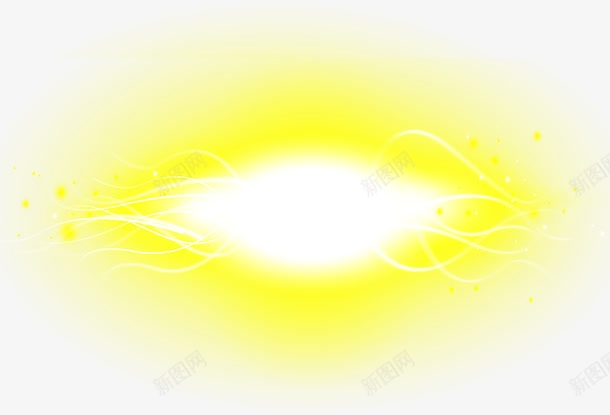 黄色光效png免抠素材_新图网 https://ixintu.com 光效 光晕 电光 线型光 绚烂 金色眩光 黄色