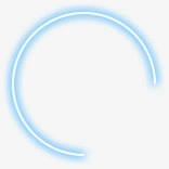蓝色光效半圆装饰png免抠素材_新图网 https://ixintu.com 半圆 蓝色 装饰