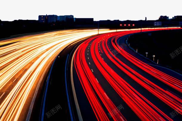 夜空下公路上的速度光线png免抠素材_新图网 https://ixintu.com 光效 光线 光速 公路 效果素材 速度 速度光
