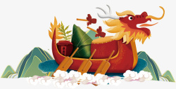 粽子文化端午节赛龙舟海报高清图片