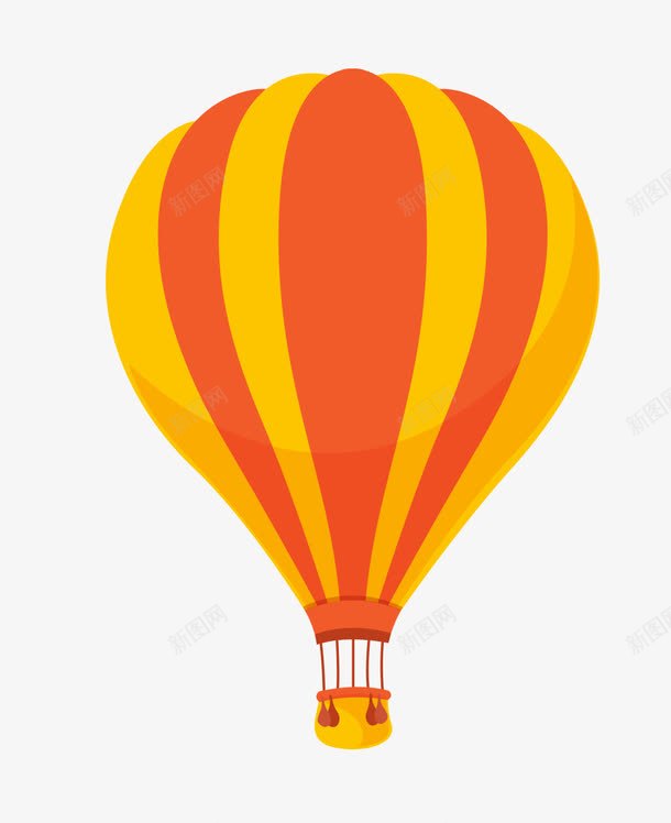 卡通橘黄色热气球png免抠素材_新图网 https://ixintu.com 卡通 橘黄色 漂浮 热气球 立体