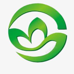 园林logo圆形爱心环保简约园林logo图标高清图片