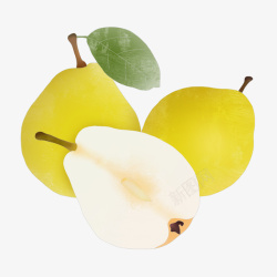 美味梨美味水果梨子元素高清图片