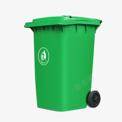 绿色环卫垃圾分类桶素材