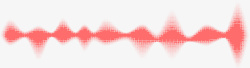 8种频率图红色手绘声波图形矢量图高清图片