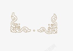 一个灰色花纹中式花窗中式花纹高清图片