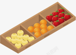 装饰水果货架插画素材