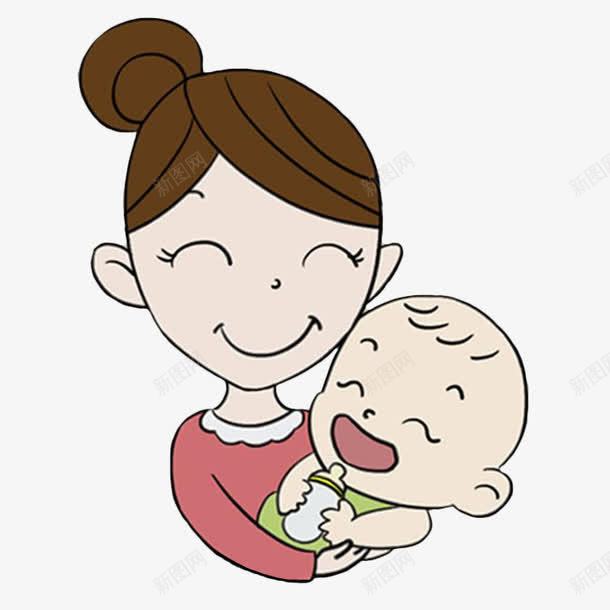 妈妈抱着宝宝笑png免抠素材_新图网 https://ixintu.com 卡通 可爱 妈妈和宝宝 妈妈抱宝宝 妈妈抱宝宝漫画 宝宝 宝宝微笑 宝宝笑 母婴